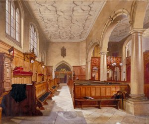 Interior of the chapel in Charterhouse, London, 1885 by John Crowther