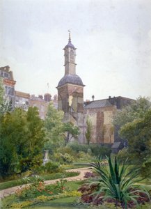 The Tower of the Church of St Botolph, Aldersgate, City of London, 1886