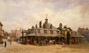 View of Oxford Market, St. Marylebone, c.1880 by John Crowther