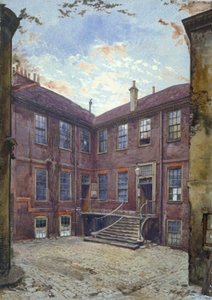 View of an old house in Great Winchester Street, City of London, 1880