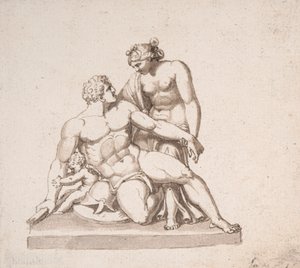 Study of a Sculptural Group: Mars, Venus and Cupid by John Deare