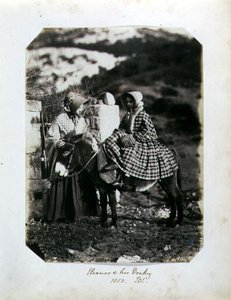 Eleanor and her Donkey by John Dillwyn Llewelyn