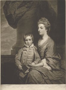 Elizabeth, Countess of Pembroke, and the Rt. Honble. George, Lord Herbert by John Dixon