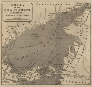 Chart of the Sea of Azoff and the Straits of Kertch and Yenikale by John Dower