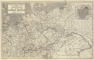 Map of Austria and the German Empire