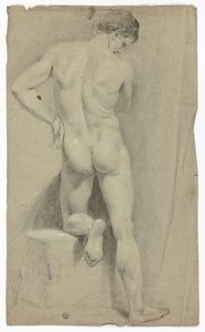Standing Nude from the Back by John Downman