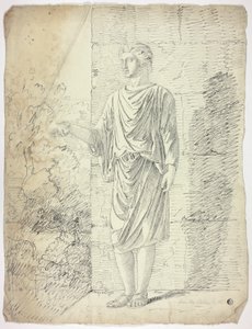After an Antique Sculpture of a Standing Youth by John Downman