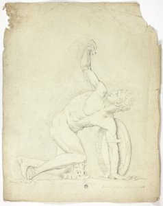 Wounded Warrior from the Statue in Rome by John Downman