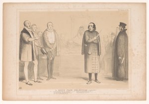Caricature with Disraeli as Shylock by John Doyle