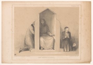 Caricature with Roebuck as Confessor by John Doyle