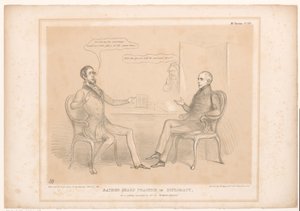 Caricature of Royal Marriages (title on object: Rather Sharp Practice in Diplomacy, Or a Curious Illustration of the Entente Cordiale) (series title on object: HB Sketches) by John Doyle