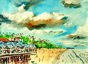 Vibrant Beach Town