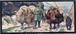 Mountain yaks, illustration from 