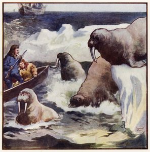 The colossal creatures twisted themselves round with incredible celerity by John Edwin Noble