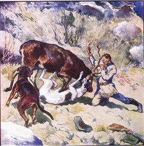 The Tussle Would Have Been Interesting and Thrilling to a Spectator by John Edwin Noble
