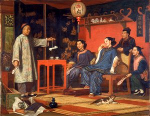 Chinese Ladies Looking at European Curiosities, 1868 by John Evan Hodgson