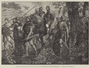 Men of Kent Marching in Front of the Army of Harold by John Evan Hodgson