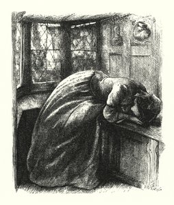 Mariana by John Everett (after) Millais