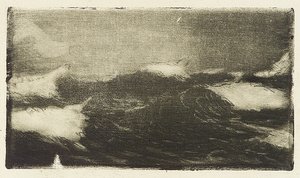 Seascape - Grey-Black Rollers 1 by John Everett
