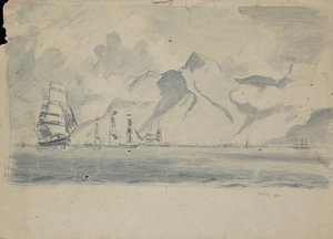View of Table Bay with ships by John Everett