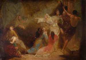 Elgiva Seized by Order of Archbishop Odo by John Everett Millais