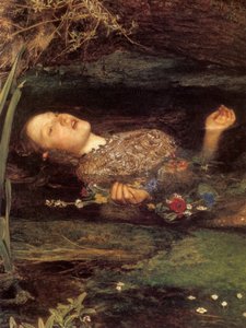 Ophelia (detail) by John Everett Millais