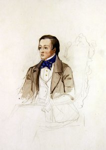 Study for portrait of R. Stephens of Merton College, Oxford, c.1850