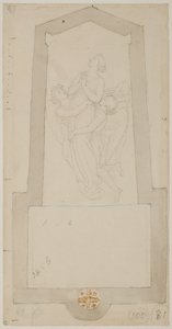 A Departed Spirit Uplifted by Two Angels by John Flaxman