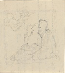 A Family Addressed by Angels by John Flaxman