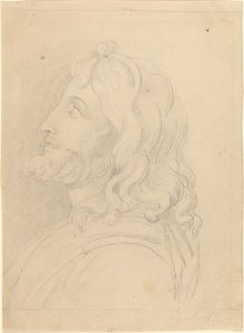 Bust of a Bearded Man Looking Up by John Flaxman