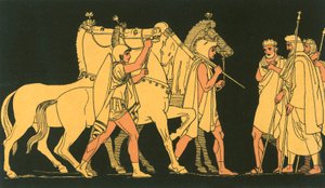 Diomed and Ulysses, returning with the spoils of Rhesus by John Flaxman