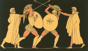 Hector and Ajax separated by the Heralds by John Flaxman