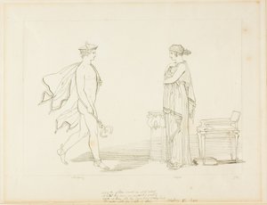 Mercury and Calypso by John Flaxman