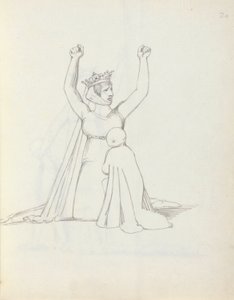 Mrs Siddons as Constance by John Flaxman