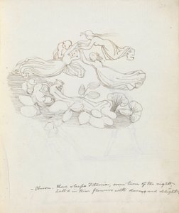 Oberon. There sleeps Titania, some time of the night... by John Flaxman