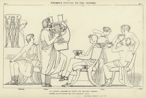 Phemius Singing to the Suitors by John Flaxman