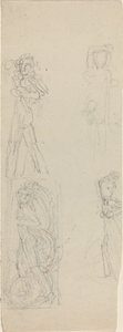 Sheet of Studies [recto and verso] by John Flaxman