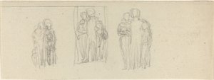 Three Groups of Figures (Parents and Children?) by John Flaxman