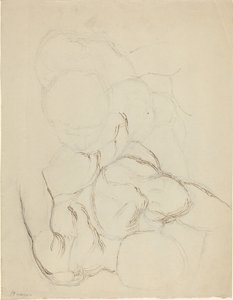 Two Male Nudes seen from Above by John Flaxman
