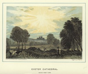 Exeter Cathedral, south west view by John Francis Salmon