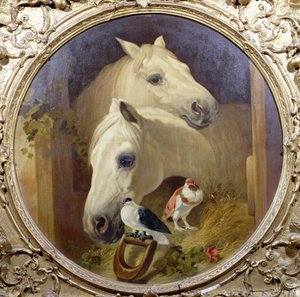 Horses by a Stable Door by John Frederick Herring Snr