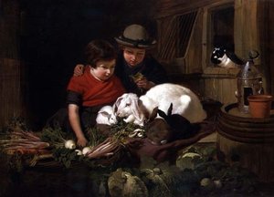 Rabbit Fanciers by John Frederick Herring Senior