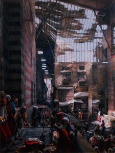 A View of the Street and Mosque of Ghooreyah, Cairo
