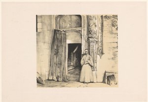 Door of the Convento de San Juan de los Reyes in Toledo by John Frederick Lewis