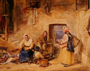 Newhaven Fisherwomen, Edinburgh, c.1831-32 by John Frederick Lewis