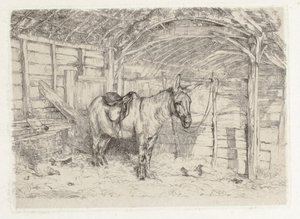Stable Scene by John Frederick Lewis
