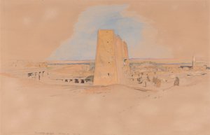 Temple of Edfou, Upper Egypt by John Frederick Lewis