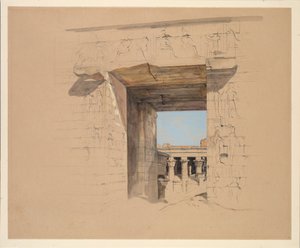 The Temple of Edfu: The Door of the Pylon