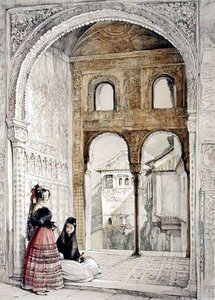 Window in the Hall of Ambassadors, from Sketches and Drawings of the Alhambra, 1835 by John Frederick Lewis