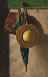 Straw Hat, Bag and Umbrella by John Frederick Peto